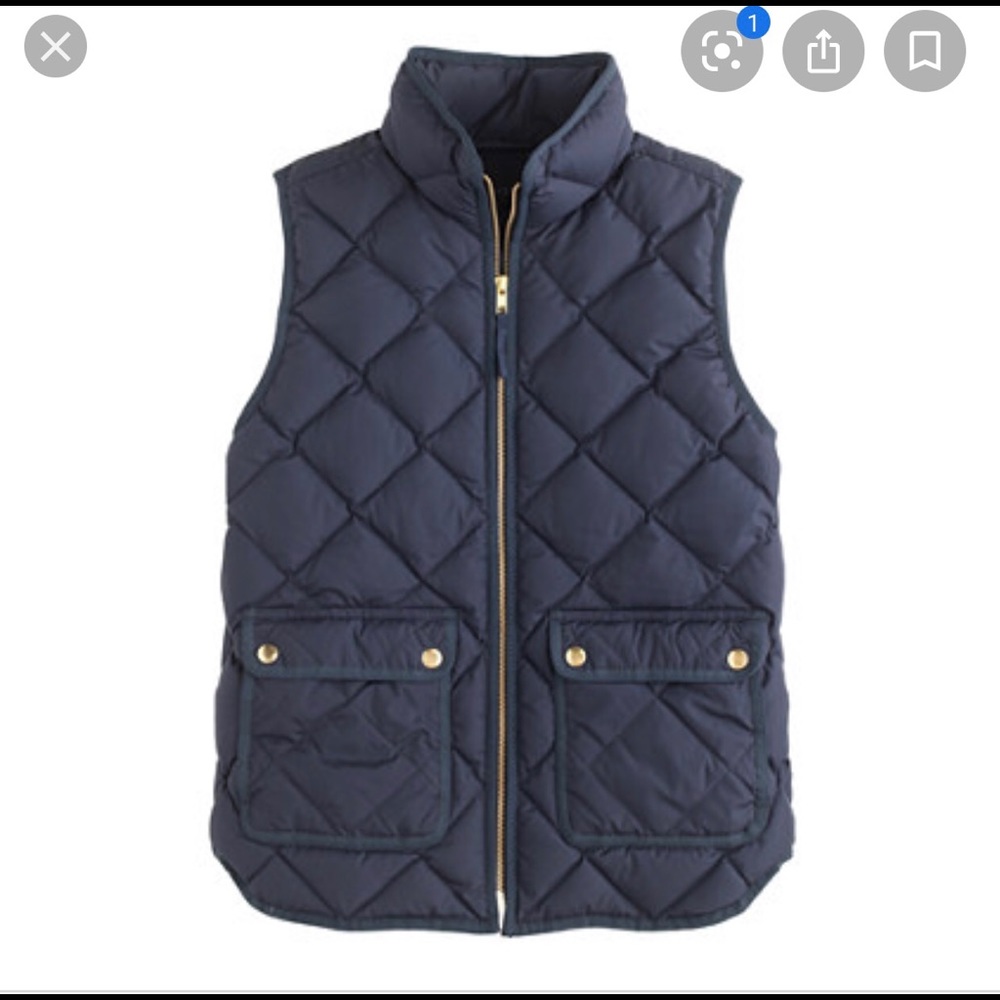 J. CREW vest blue size medium